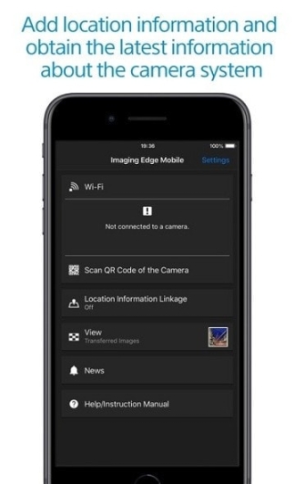 Imaging Edge Mobile(索尼微单相机APP)截图1