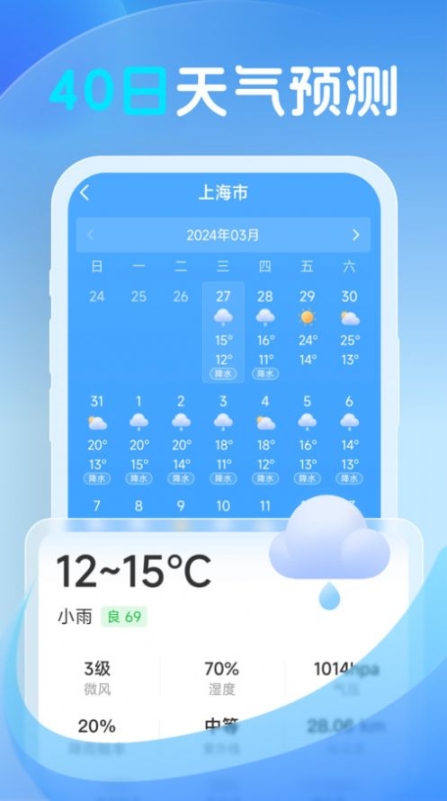 鸿风天气app手机版 v1.0.0截图0